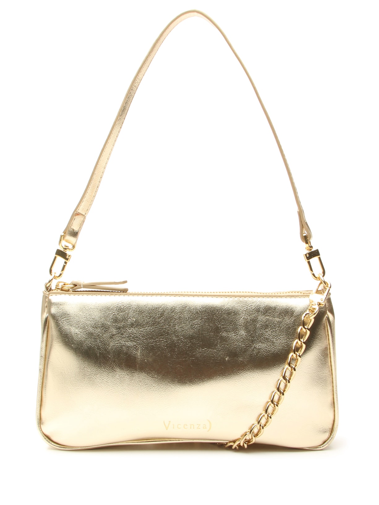 Bolsa Feminina Sintética Napa Iron Other Dourado Vicenza