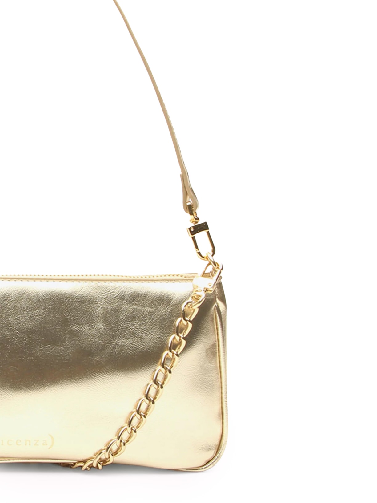 Bolsa Feminina Sintética Napa Iron Other Dourado Vicenza