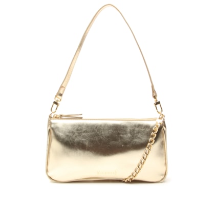 Bolsa Feminina Sintética Napa Iron Other - Dourado