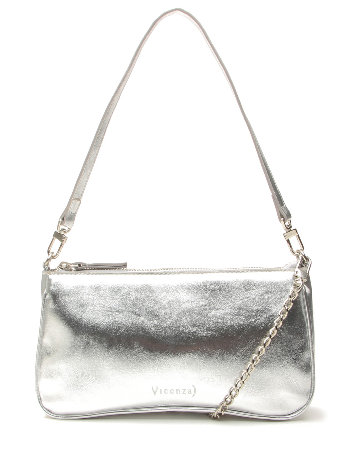 Bolsa Feminina Sintética Napa Iron Other - Prateado