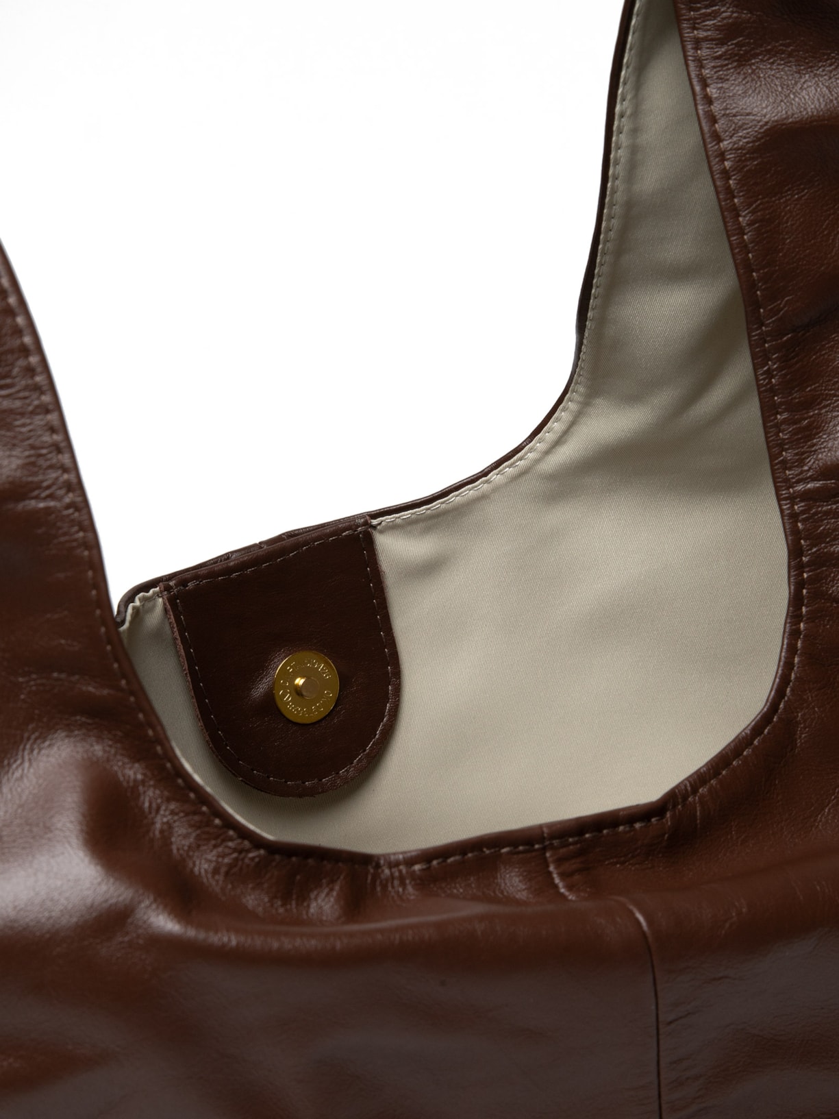 Bolsa Feminina Slouchy Bag Em Couro Marrom Market 33