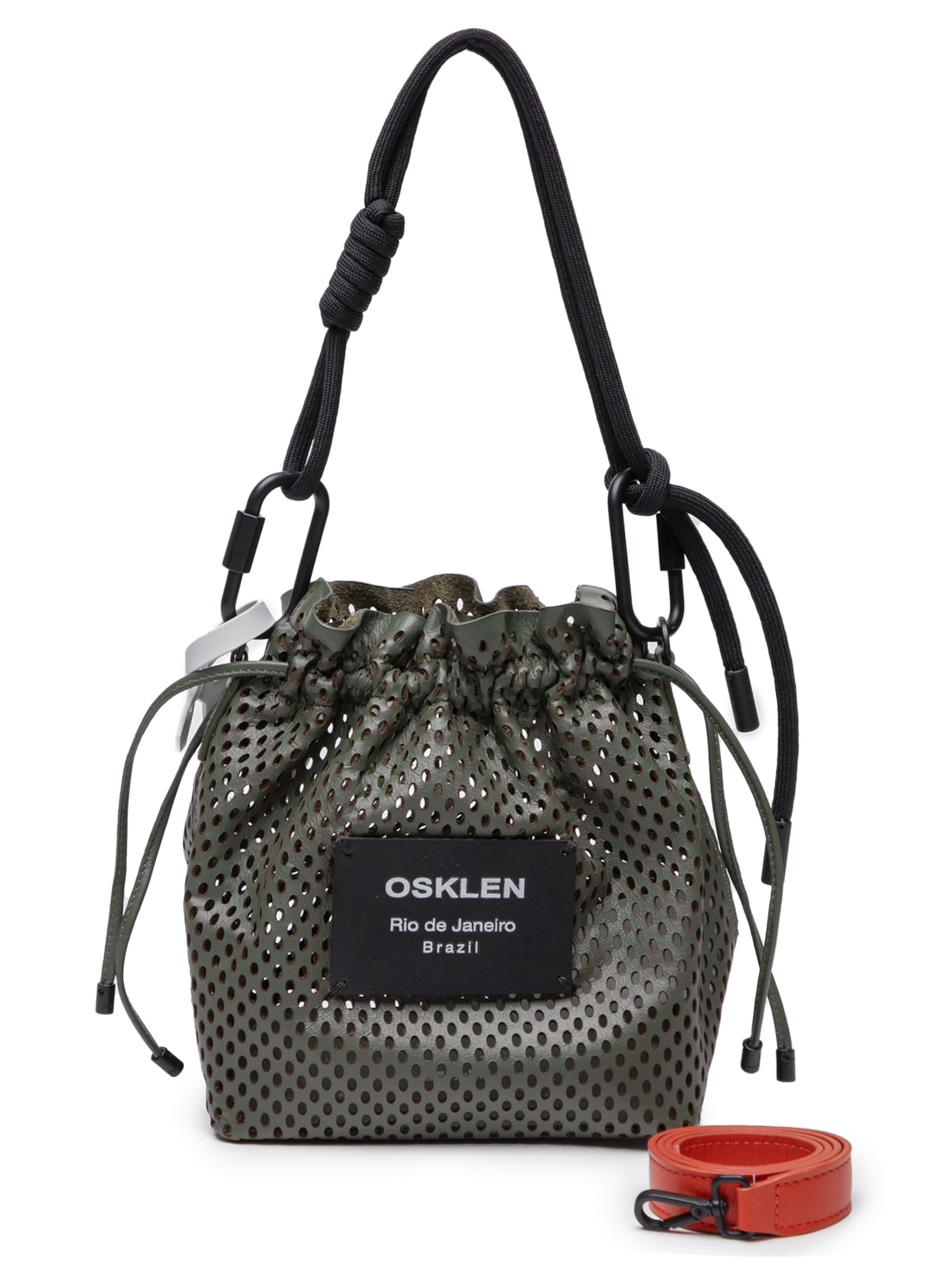 Bolsa Feminina Small Crossbody Couro Microfuros - Verde