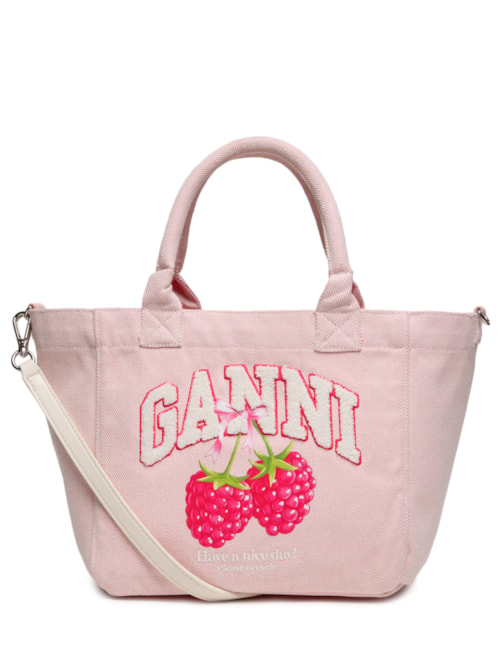 Bolsa Feminina Small Easy Shopper Raspberry Print - Rosa