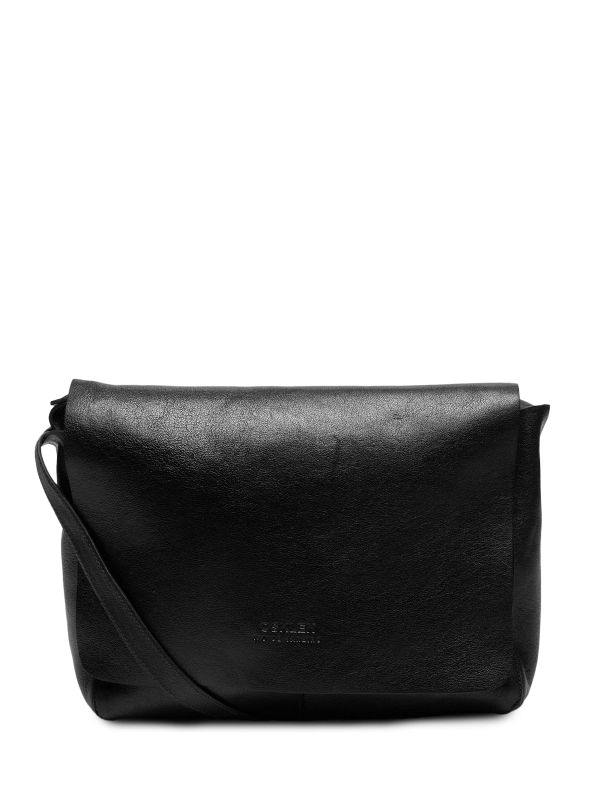 Bolsa Feminina Small Leather Crossbody E-Basics Bag - Preto