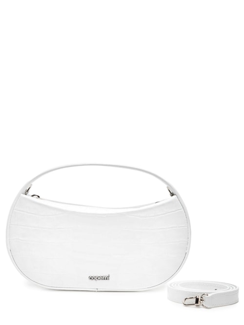 Bolsa Feminina Small Sound Swipe Bag Croco - Branco