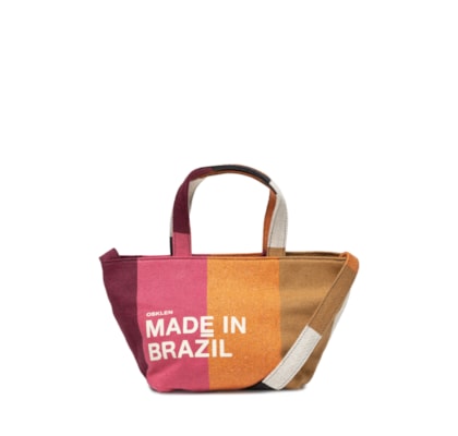 Bolsa Feminina Small Stripes Color - Marrom