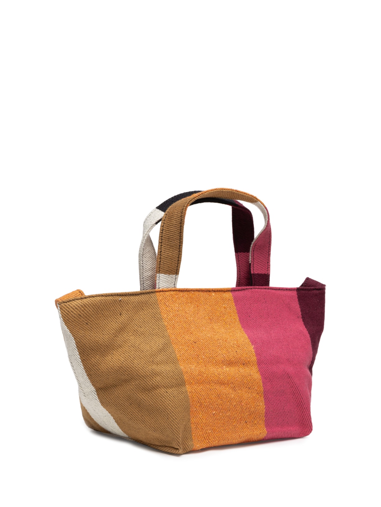 Bolsa Feminina Small Stripes Color Marrom Osklen