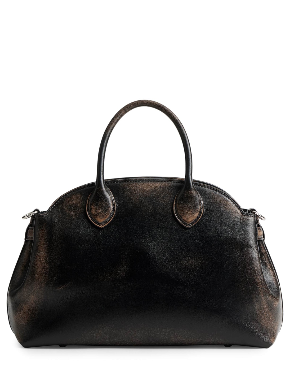Bolsa Feminina Soft Empire Carryall 28 Loved Leather Preto Coach