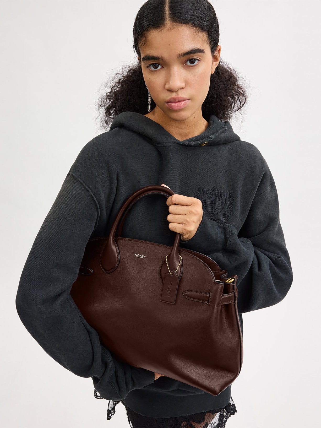 Bolsa Feminina Soft Empire Carryall 40 Marrom Coach