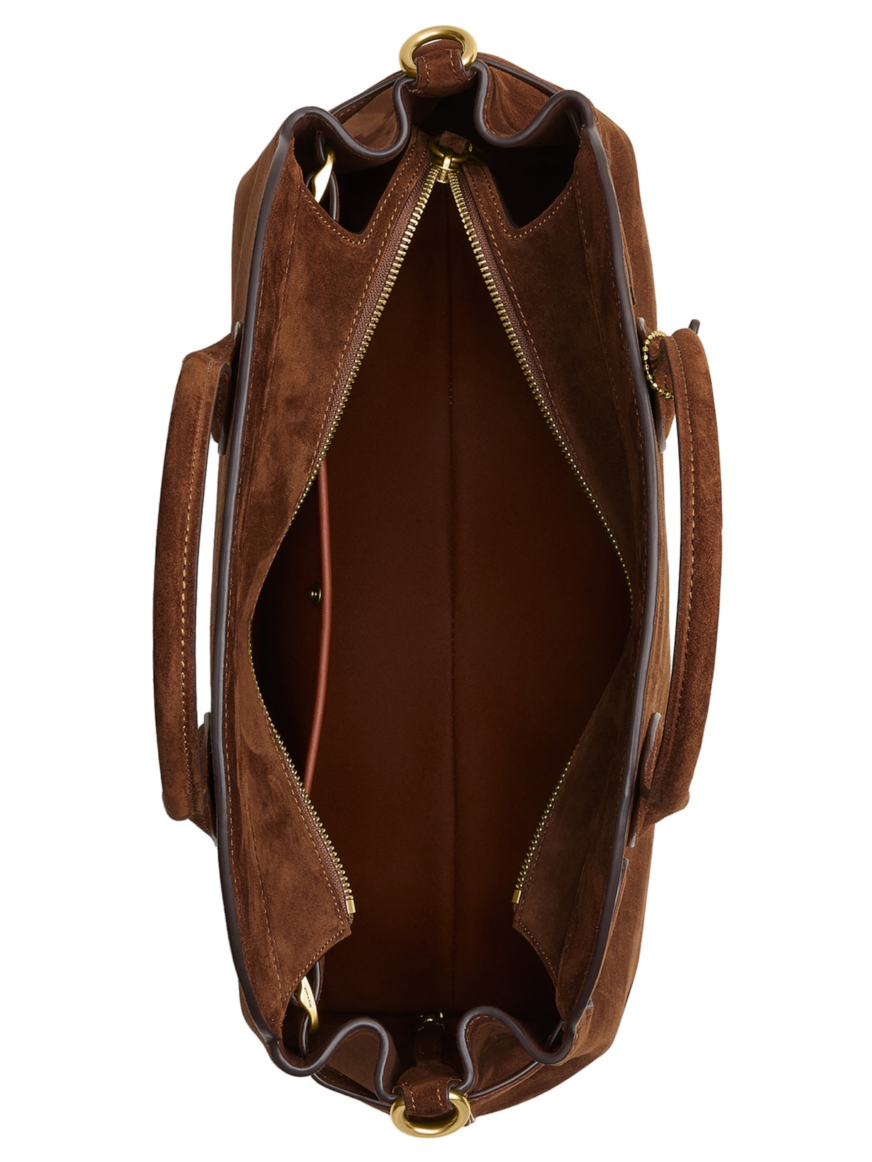 Bolsa Feminina Soft Empire Carryall 40 Suede WA Marrom Coach