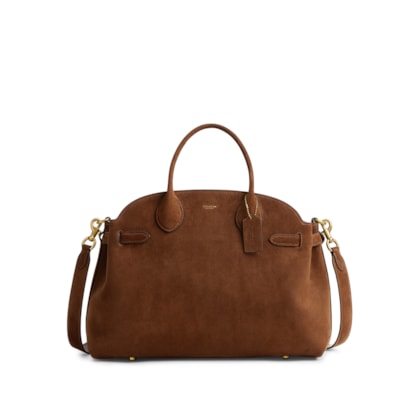 Bolsa Feminina Soft Empire Carryall 40 Suede WA - Marrom