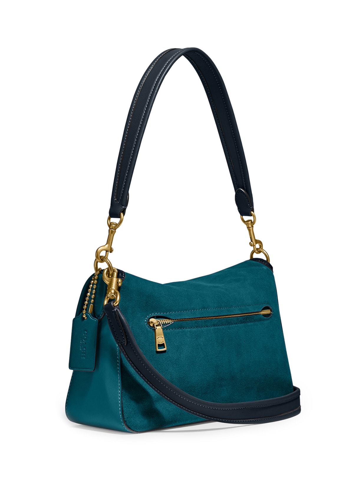 Bolsa Feminina Soft Tabby Shouder In Colorblock Verde  Coach