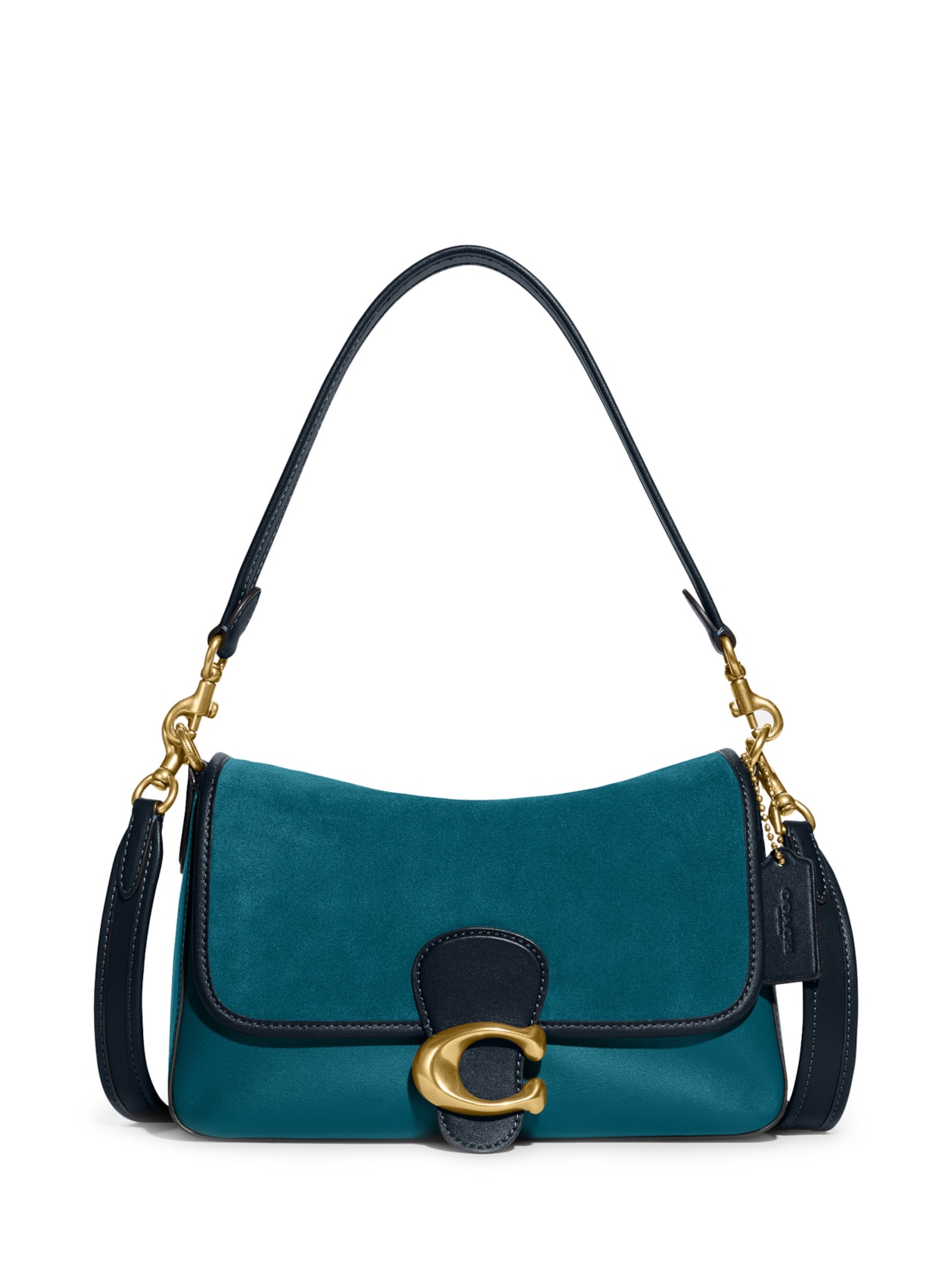 Bolsa Feminina Soft Tabby Shouder In Colorblock Verde  Coach