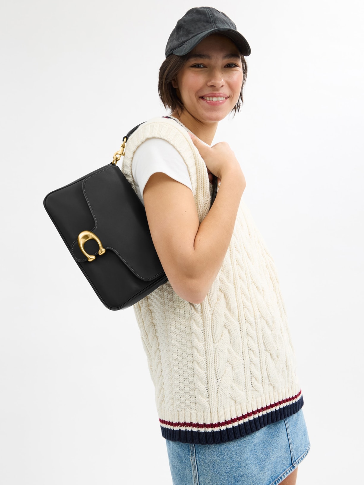 Bolsa Feminina Soft Tabby Shoulder Coach Preto Coach