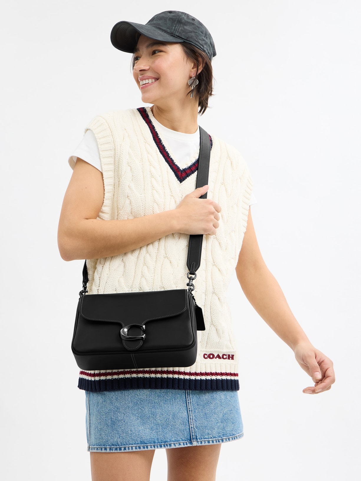 Bolsa Feminina Soft Tabby Shoulder Coach Preto Coach