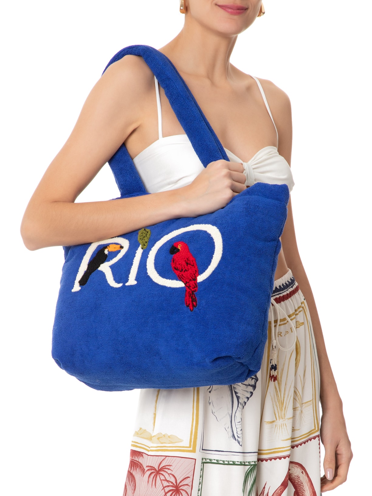 Bolsa Feminina Solzão Rio Mykono Azul Farm Etc