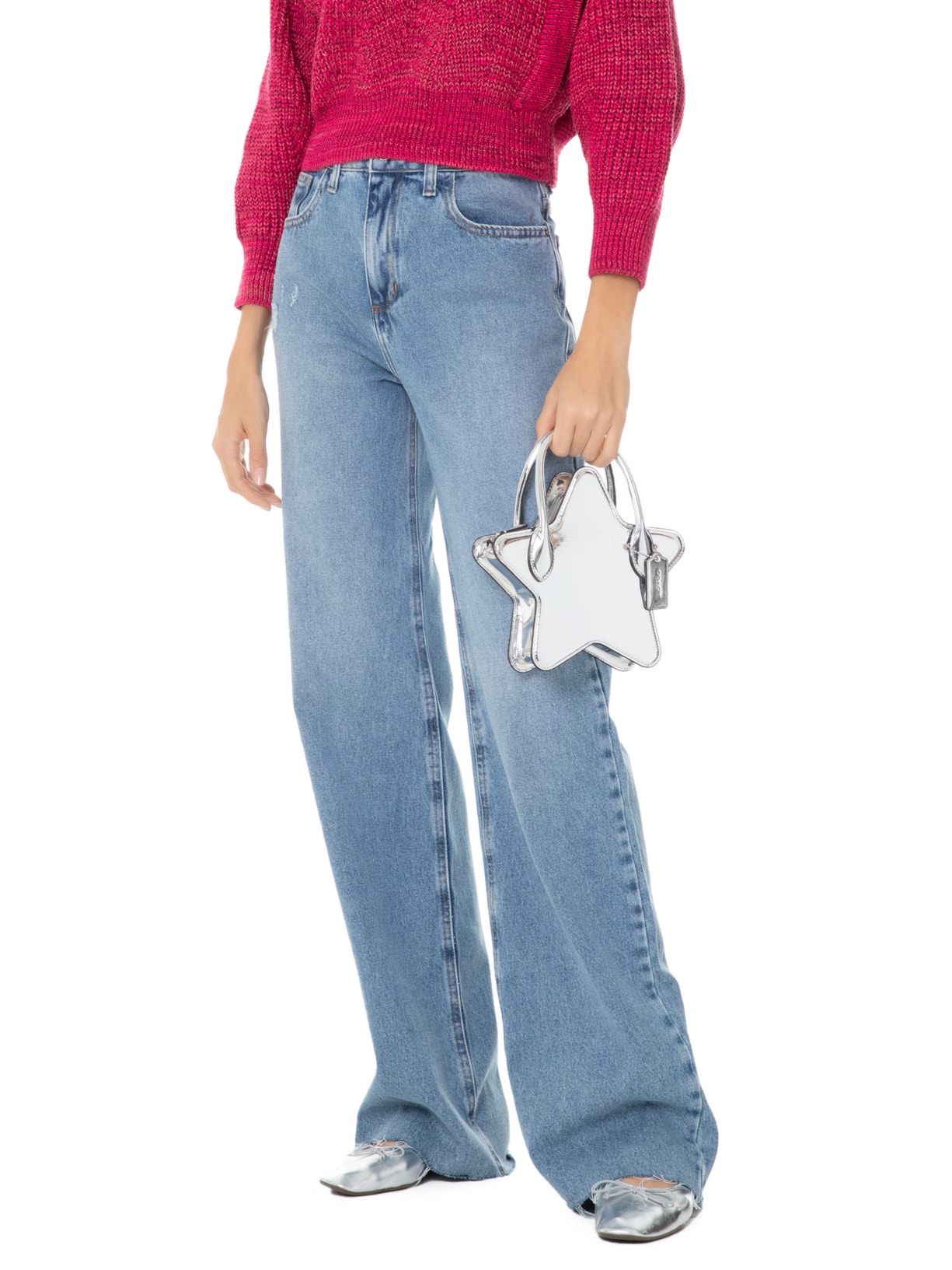 Bolsa Feminina Star Metallic Prata Coach