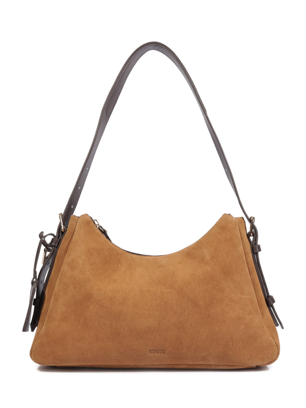 Bolsa Feminina Suede Média - Marrom