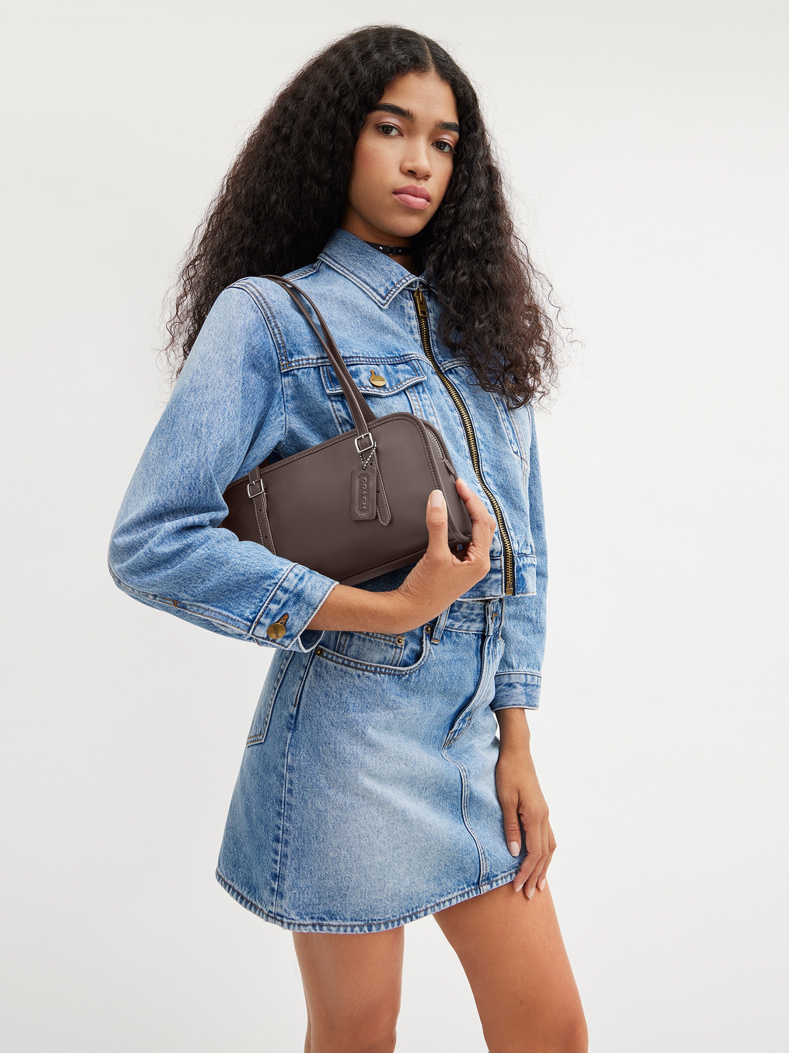 Coach - Bolsa Feminina Swing Zip - Preto