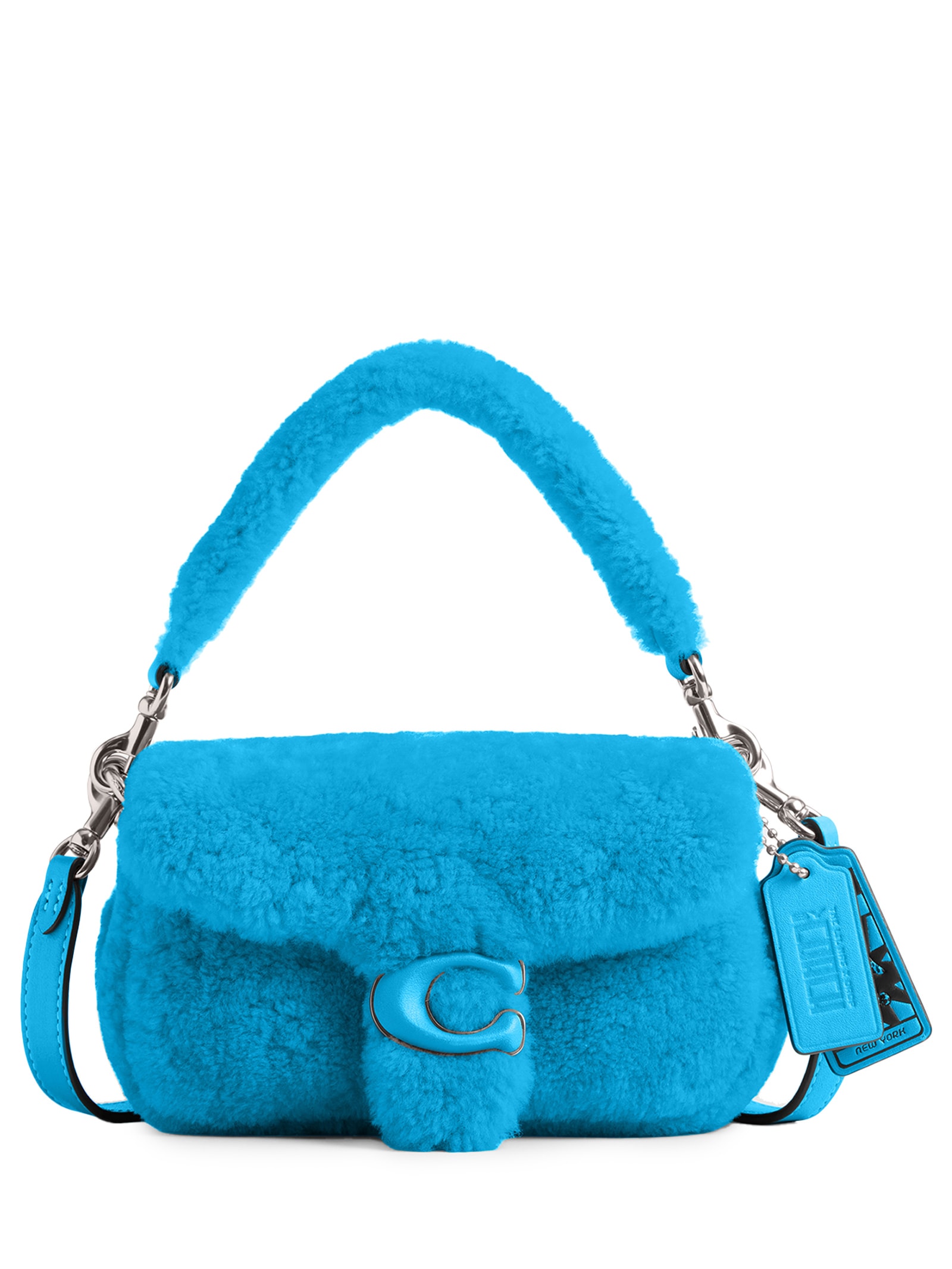【LIL NAS X DROP BY COACH】 タビーショルダー18 Bolsa Feminina Tabby Shoulder 18 Colab Lil Nas X Drop - Azul - Coach
