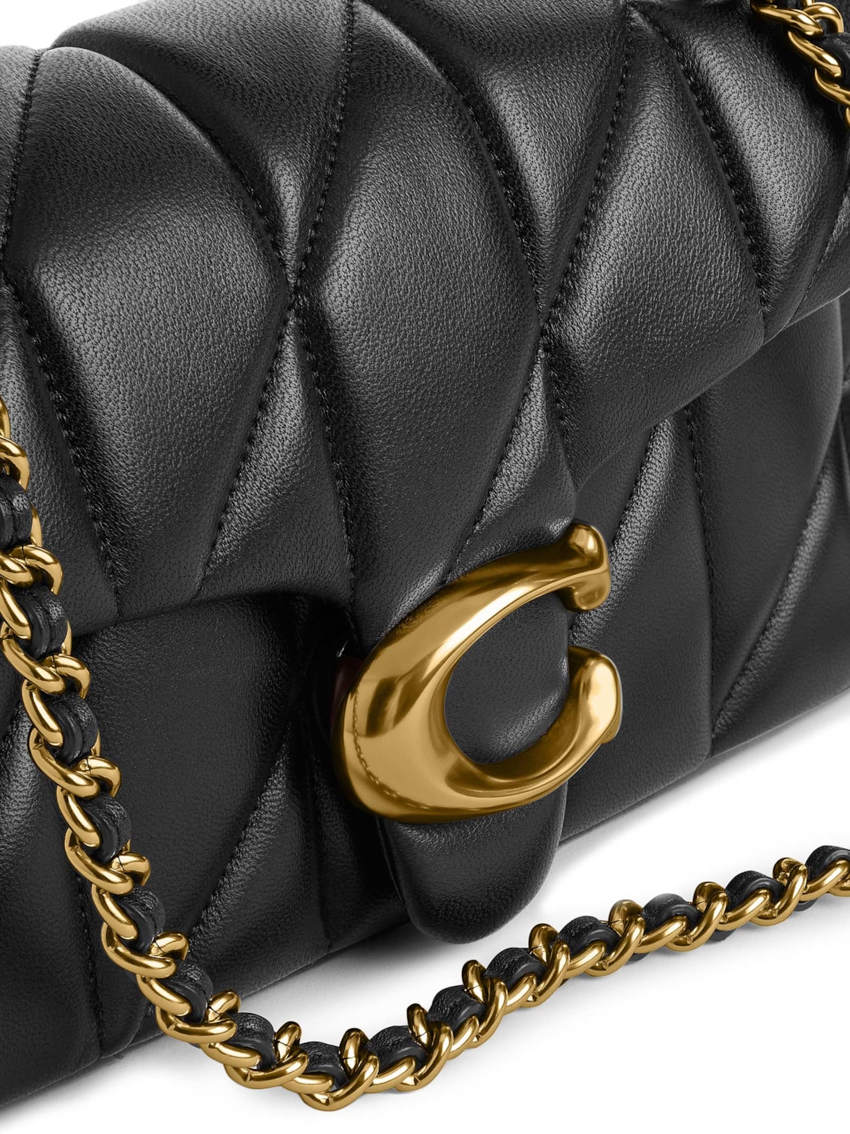 Bolsa Feminina Tabby Shoulder 20 With Quilting Preto Coach