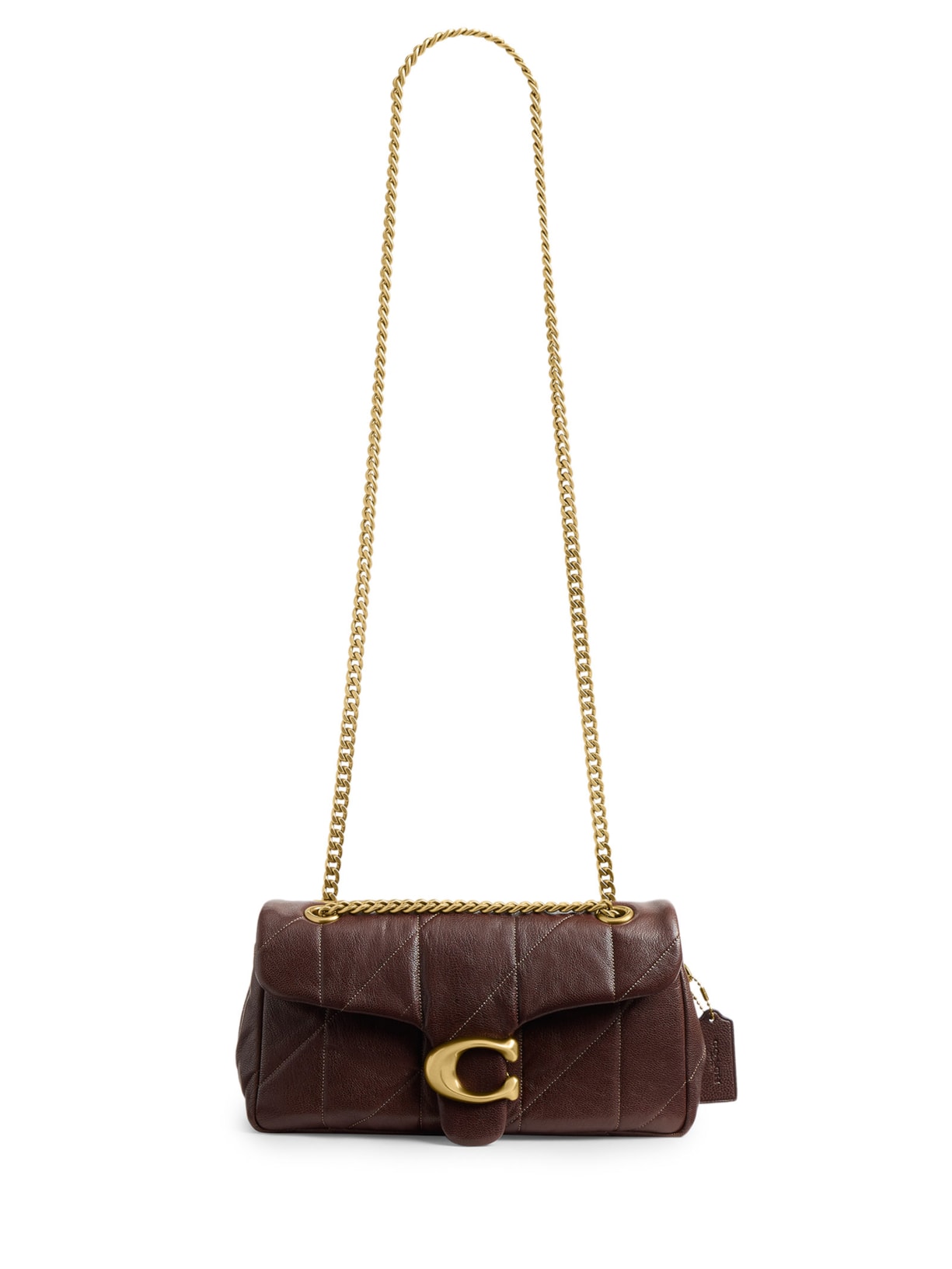Bolsa Feminina Tabby Shoulder 26 Soft Quilted Marrom Coach