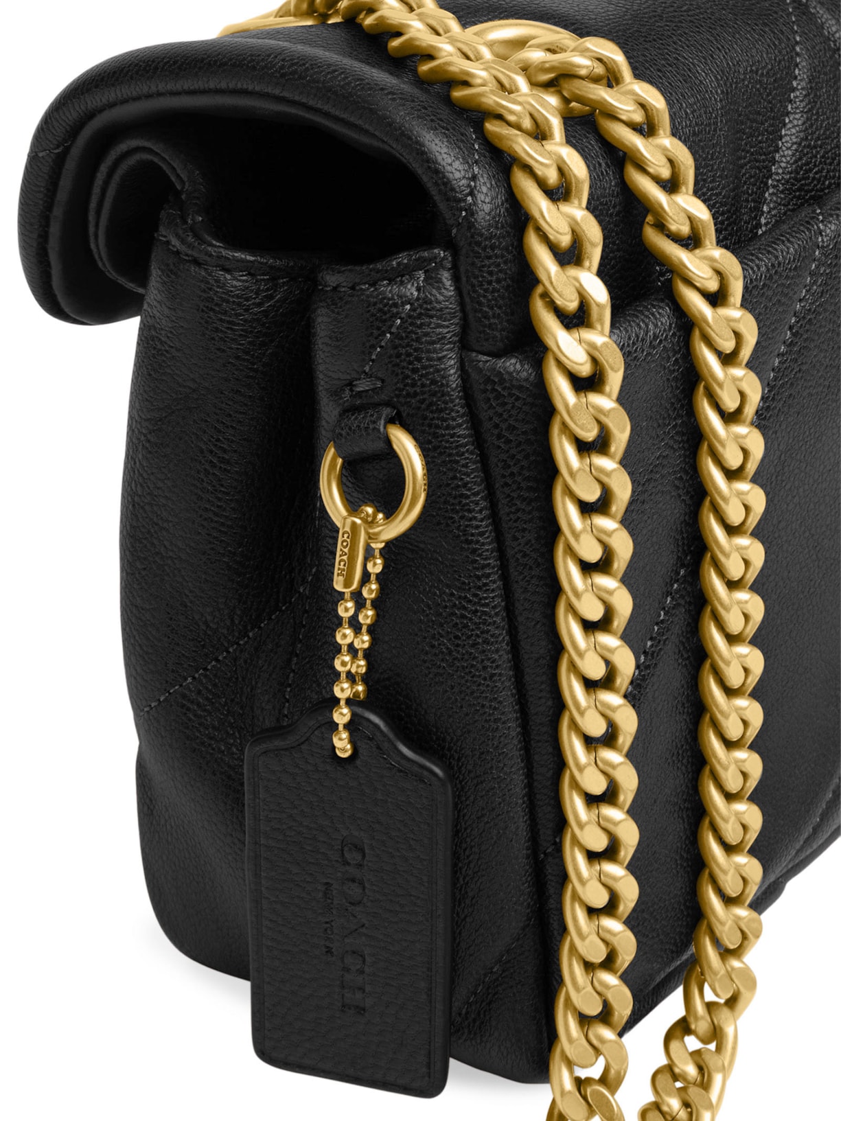 Bolsa Feminina Tabby Shoulder 26 Soft Quilted Preto Coach
