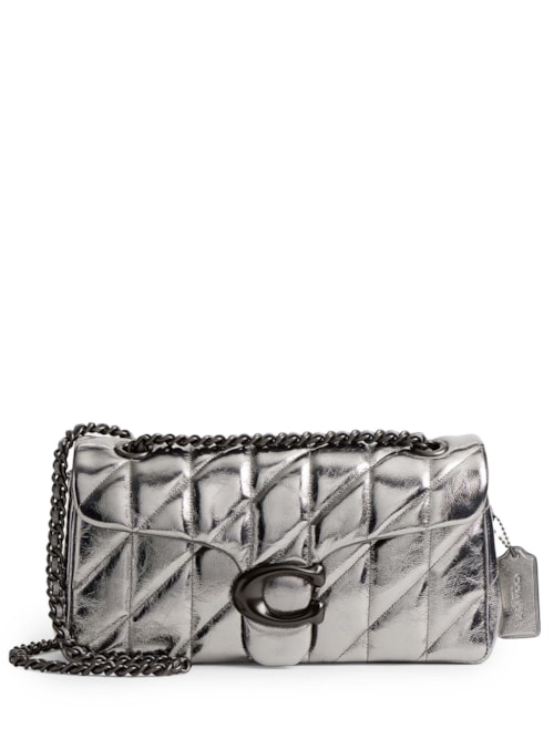 Bolsa Feminina Tabby Shoulder 26 With Quilting - Prata