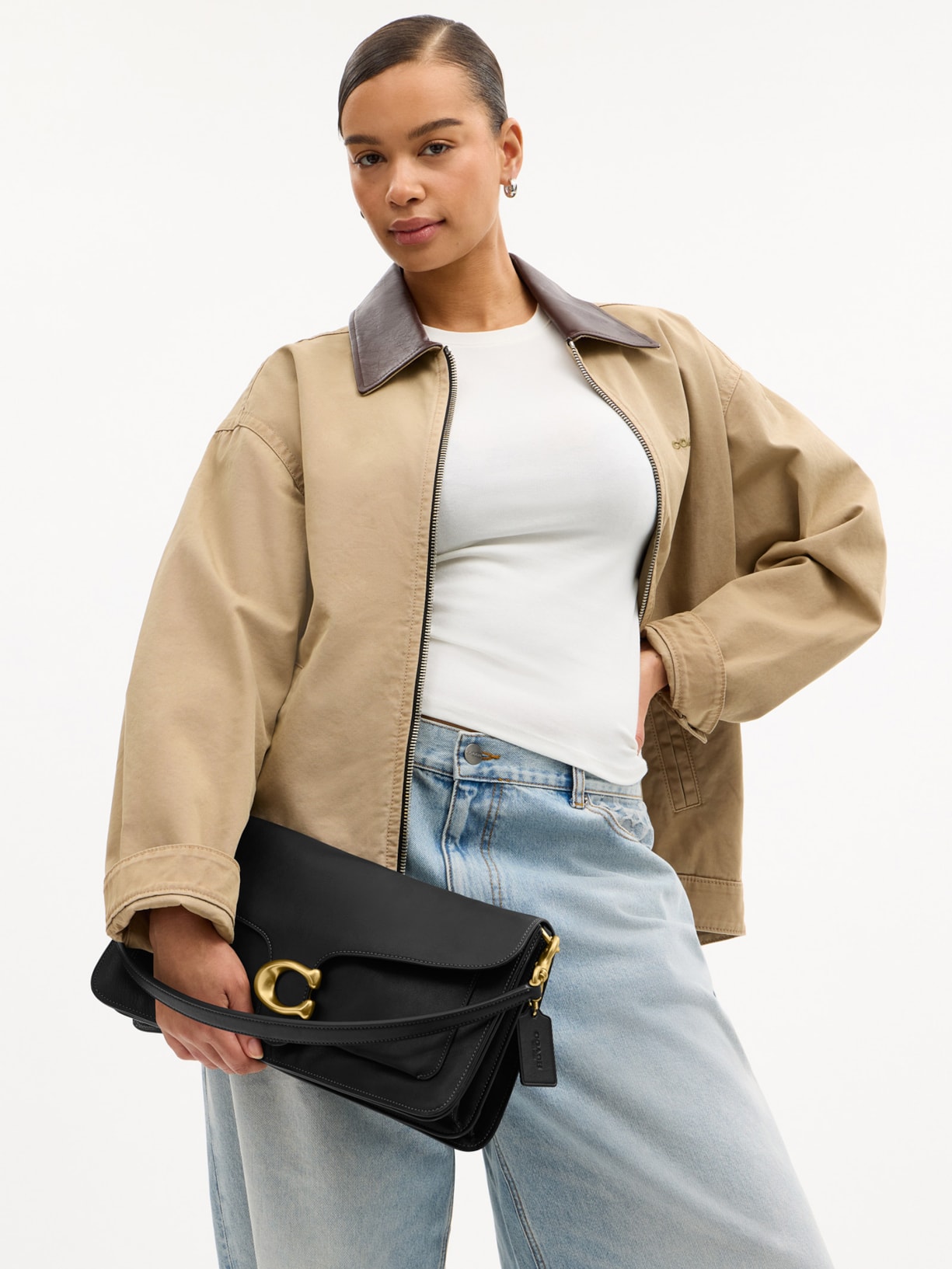 Bolsa Feminina Tabby Shoulder 36 Quilting – Preto Coach