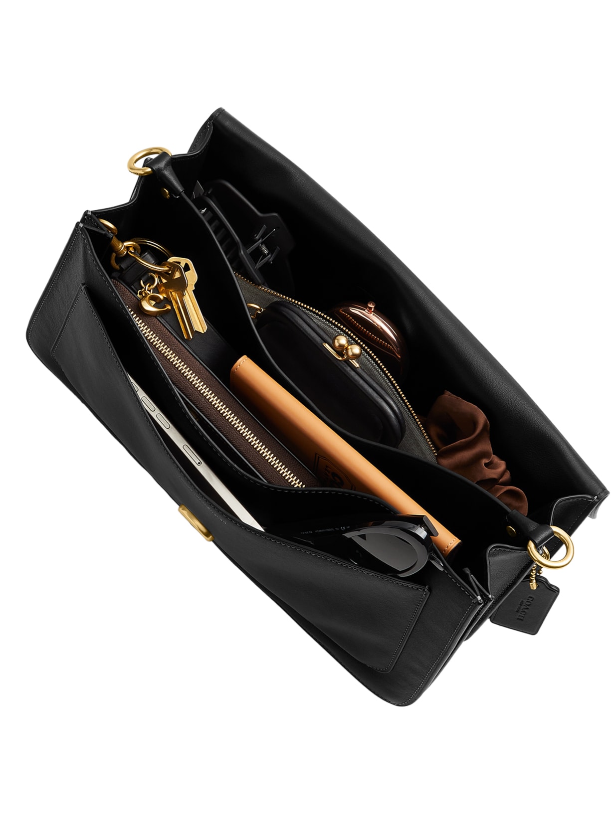 Bolsa Feminina Tabby Shoulder 36 Quilting – Preto Coach