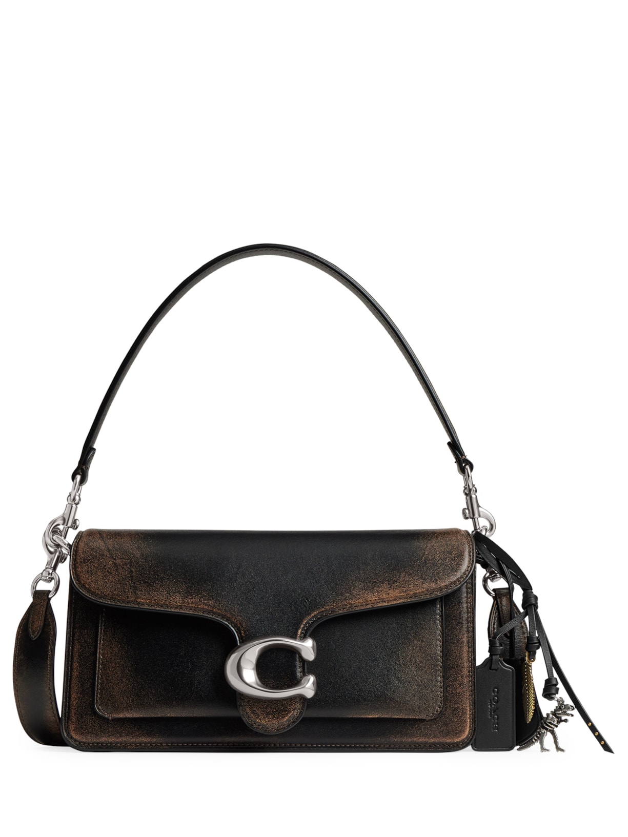 Bolsa Feminina Tabby Shoulder Loved Leather With Quilting Marrom Coach