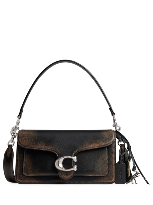 Bolsa Feminina Tabby Shoulder Loved Leather With Quilting - Marrom