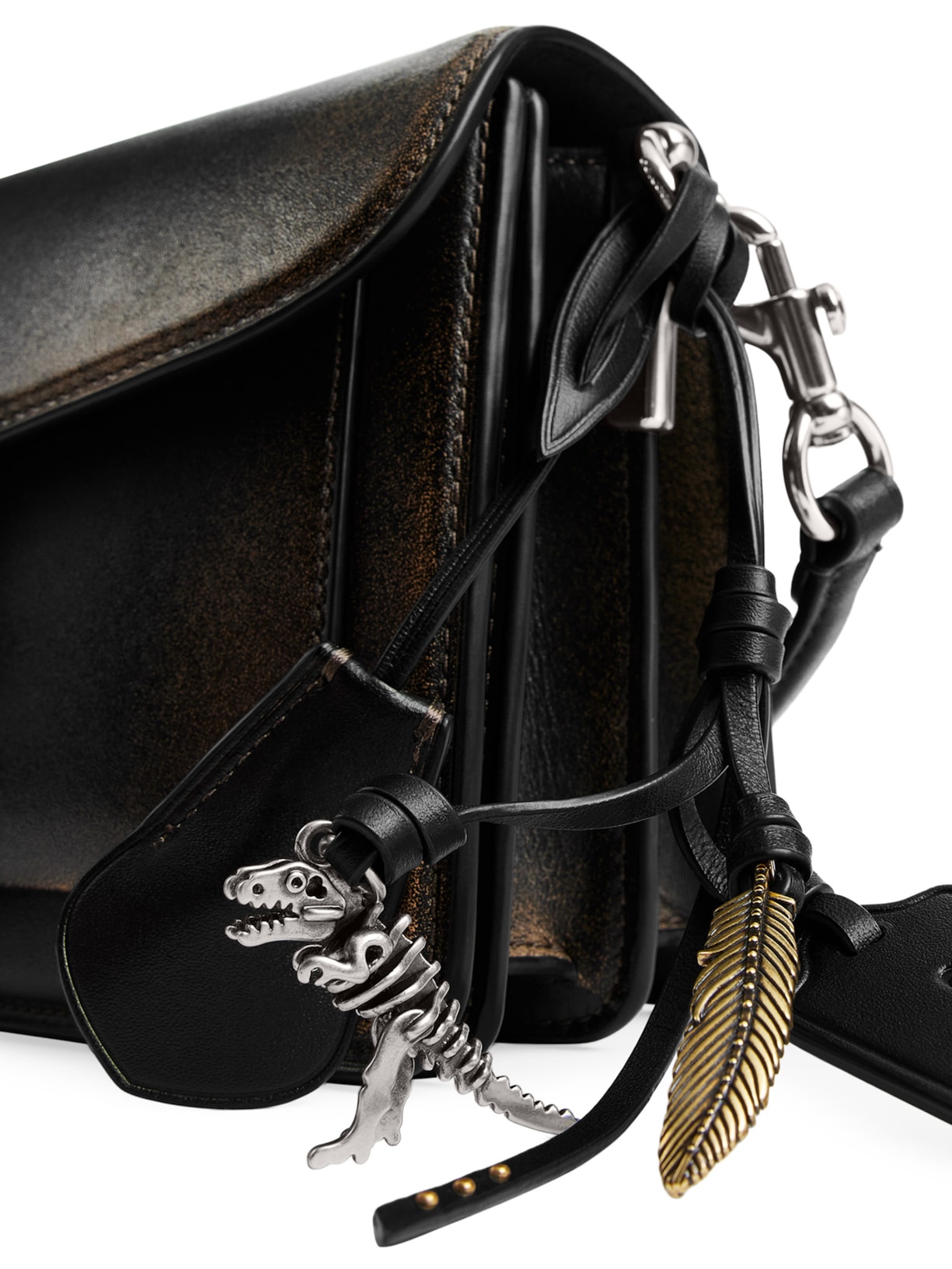 Bolsa Feminina Tabby Shoulder Loved Leather With Quilting Marrom Coach