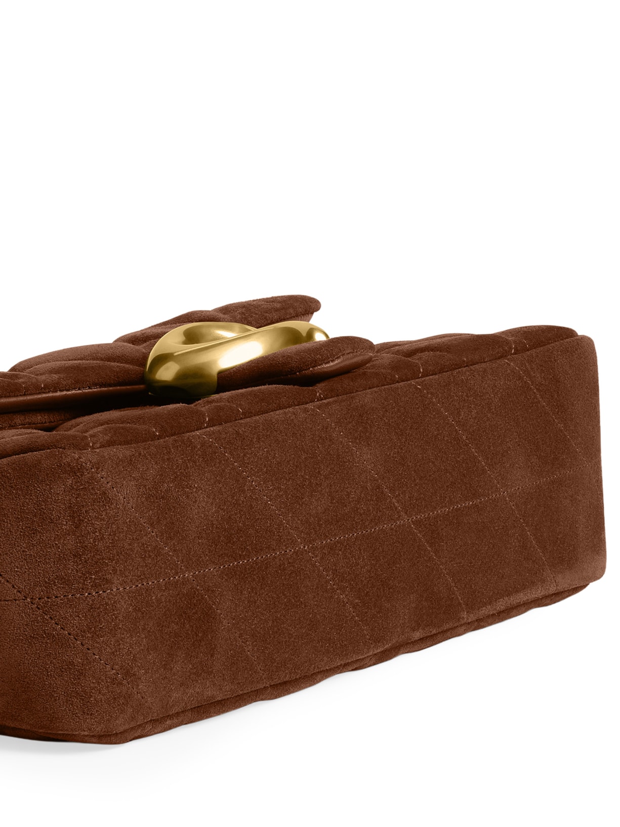 Bolsa Feminina Tabby Shoulder With Quilting Suede 26 – Marrom Coach