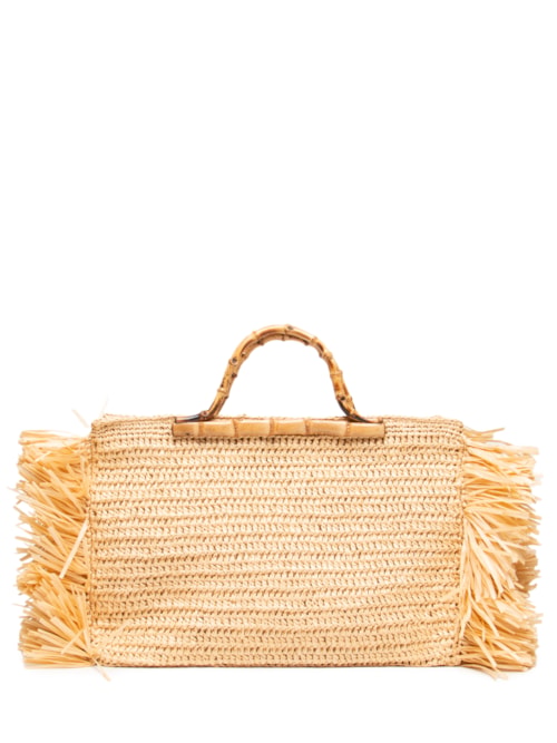 Bolsa Feminina Talita Crochet - Bege