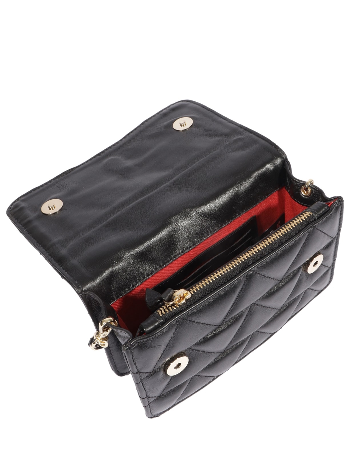 Bolsa Feminina Tiracolo 4Grls Believe Pequena Couro Preto Schutz