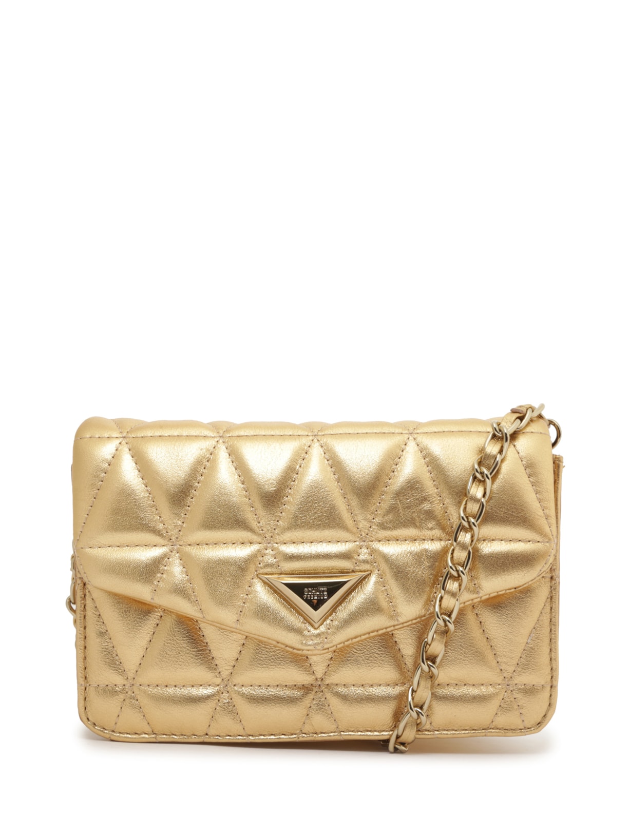 Bolsa Feminina Tiracolo 944 Couro - Dourado