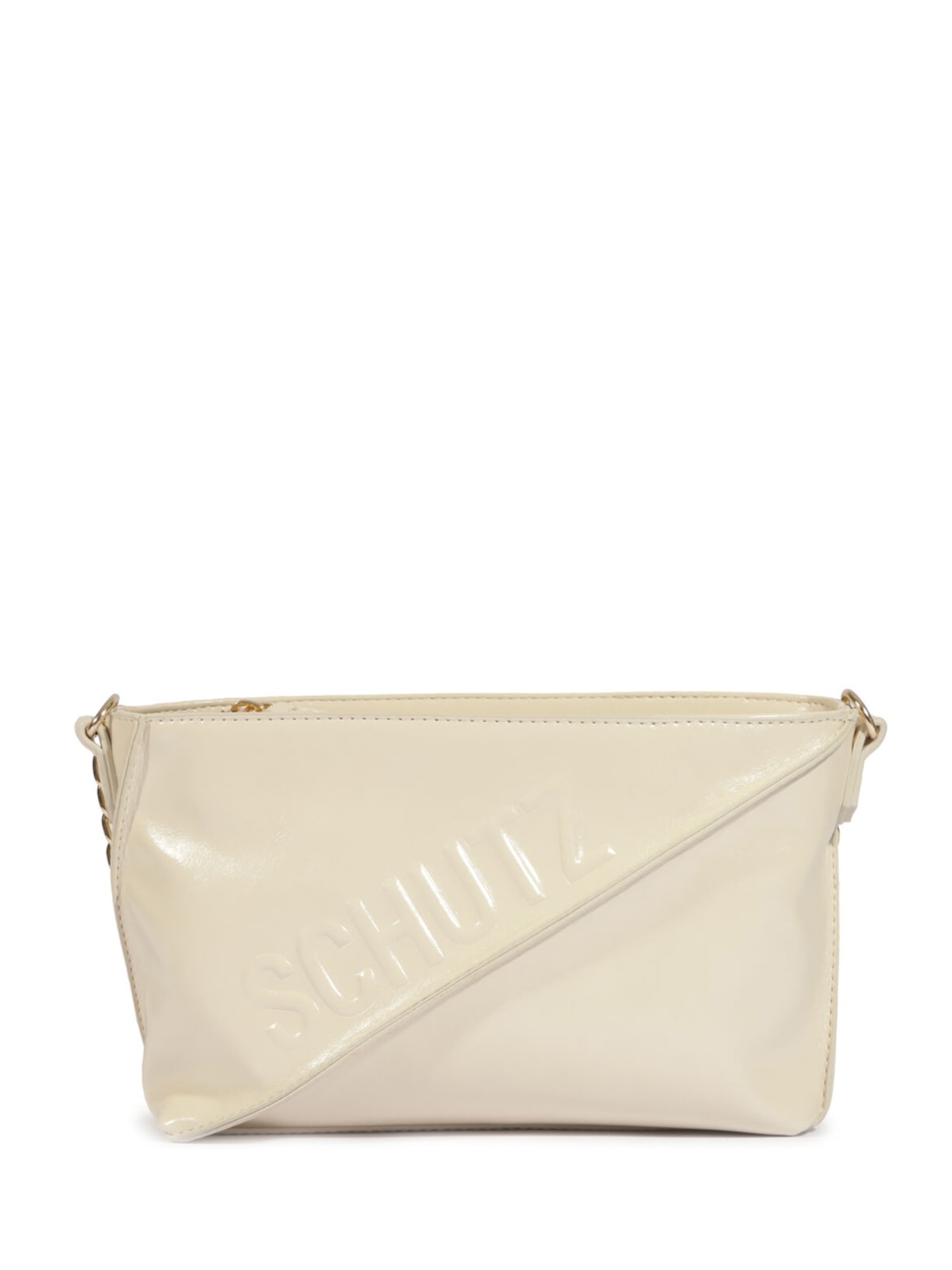 Bolsa Feminina Tiracolo Alycia Verniz - Branco