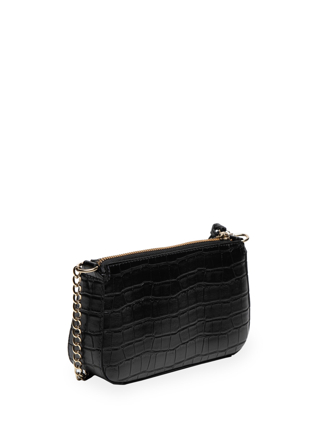 Bolsa Feminina Tiracolo Baguete Preto Schutz