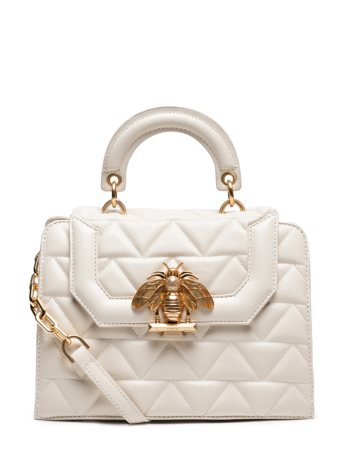 Bolsa Feminina Tiracolo Believe Couro - Branco