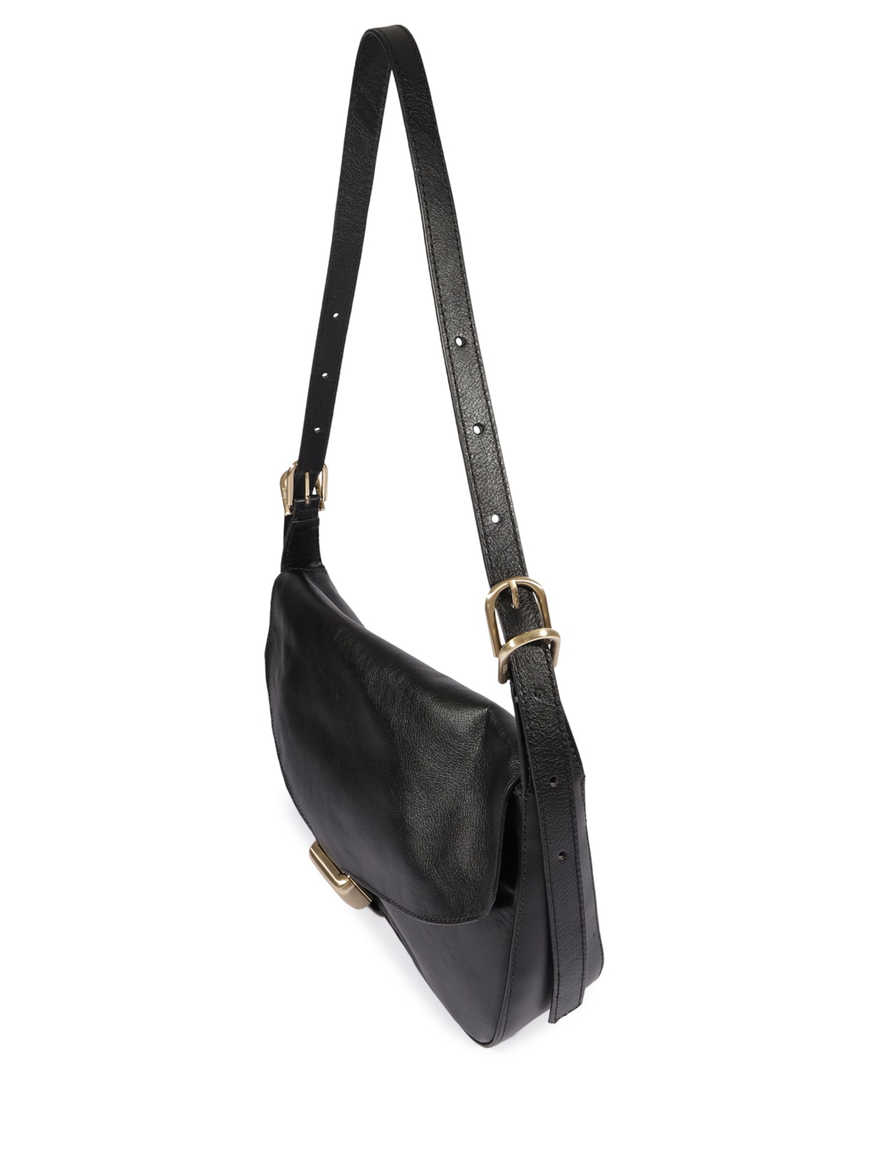Bolsa Feminina Tiracolo Broken Leather Preto Schutz
