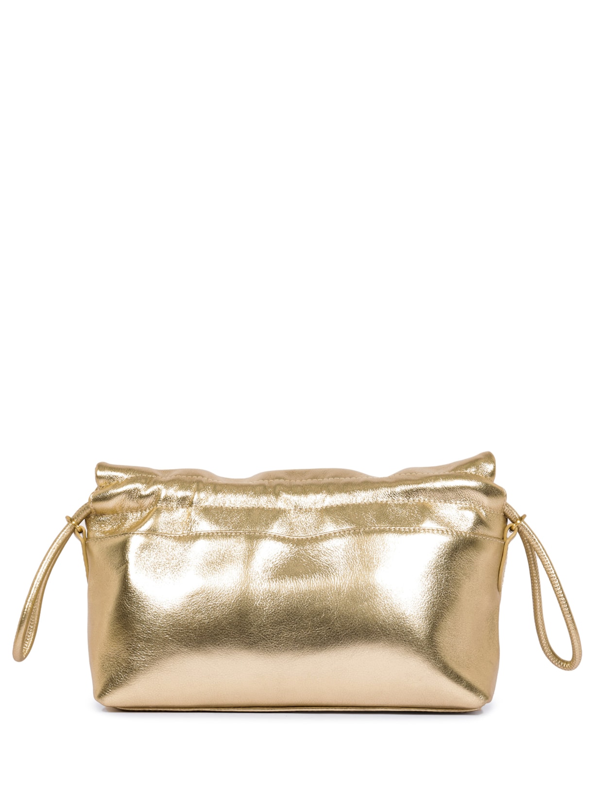 Bolsa Feminina Tiracolo Bubble Couro Dourado Schutz
