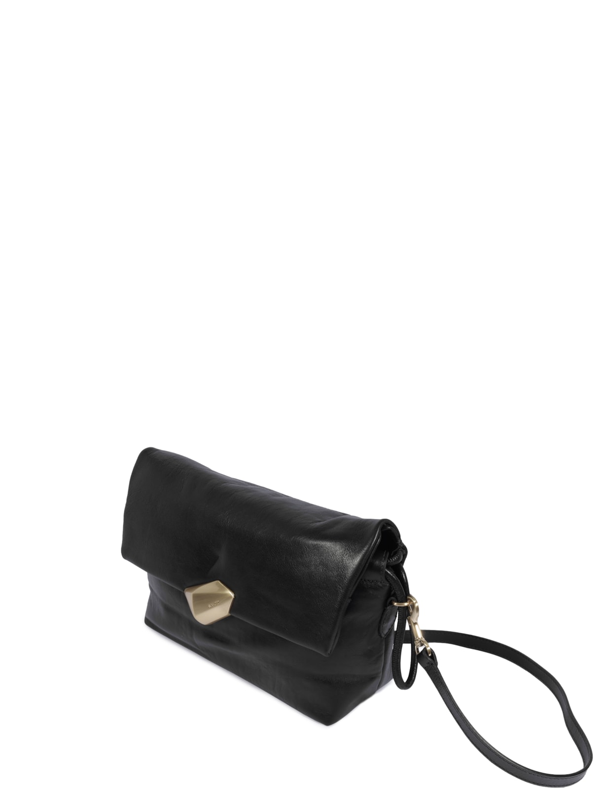 Bolsa Feminina Tiracolo Bubble Couro Preto Schutz