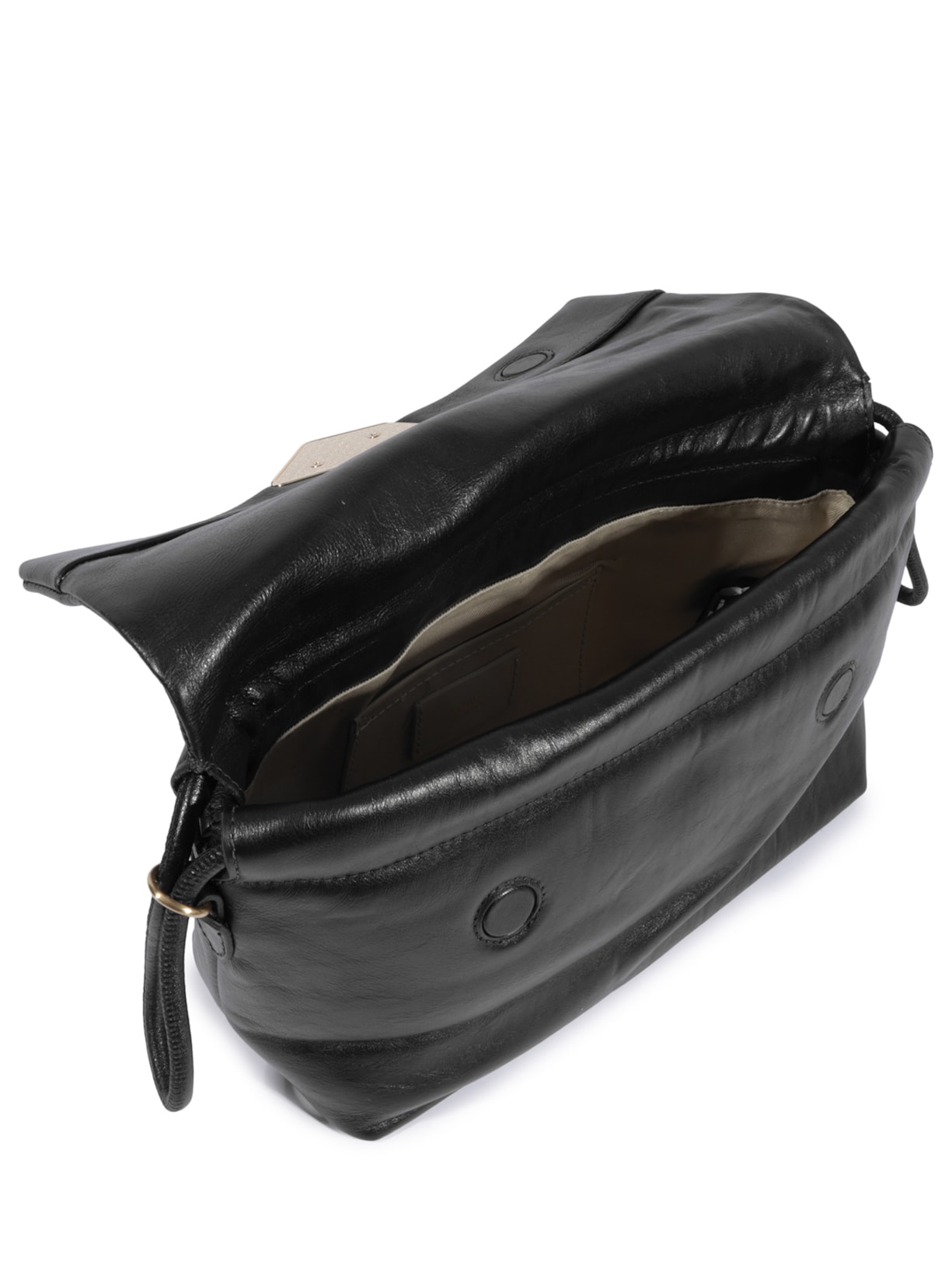 Bolsa Feminina Tiracolo Bubble Couro Preto Schutz