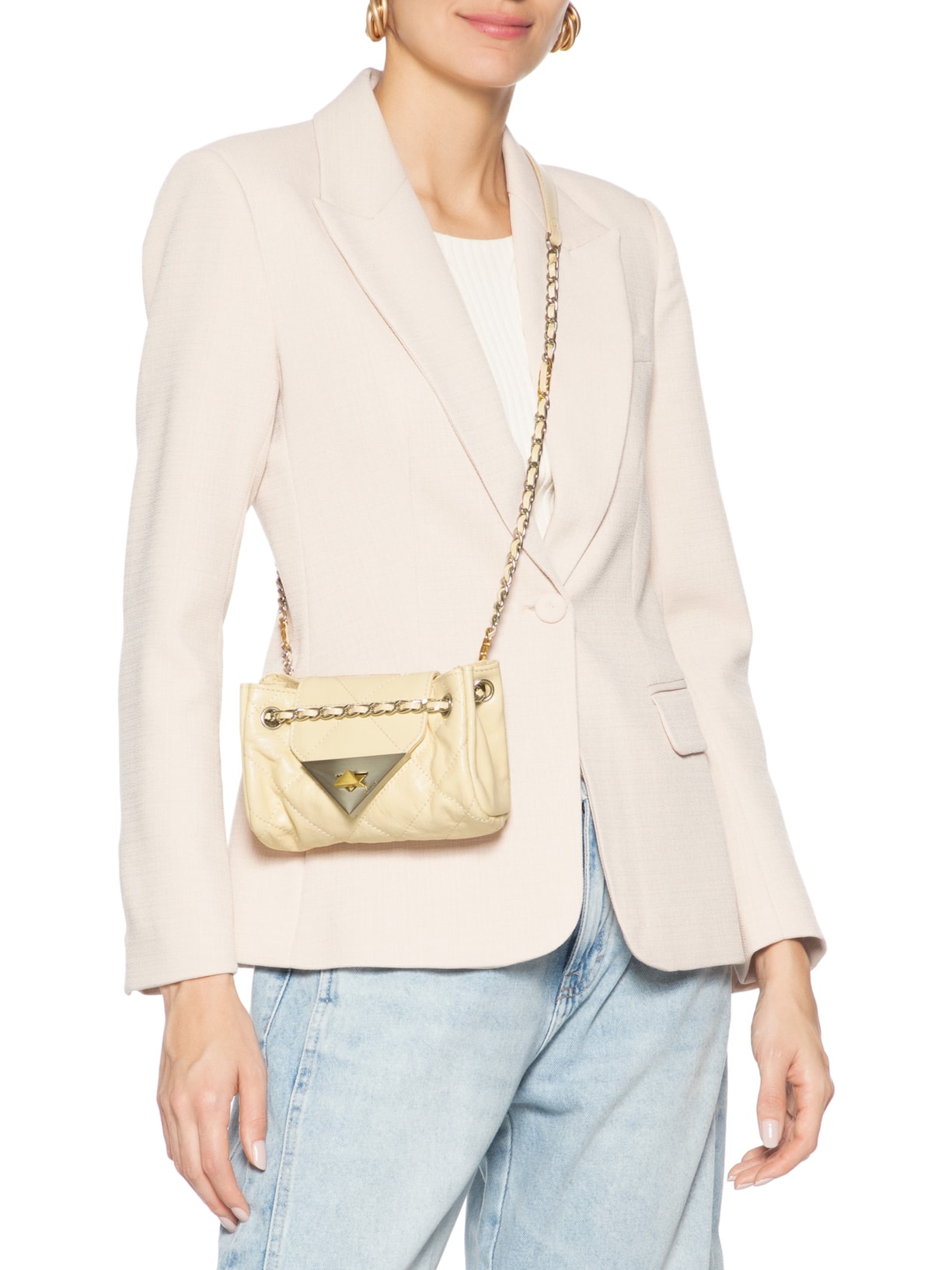 Bolsa Feminina Tiracolo Couro Branco Schutz