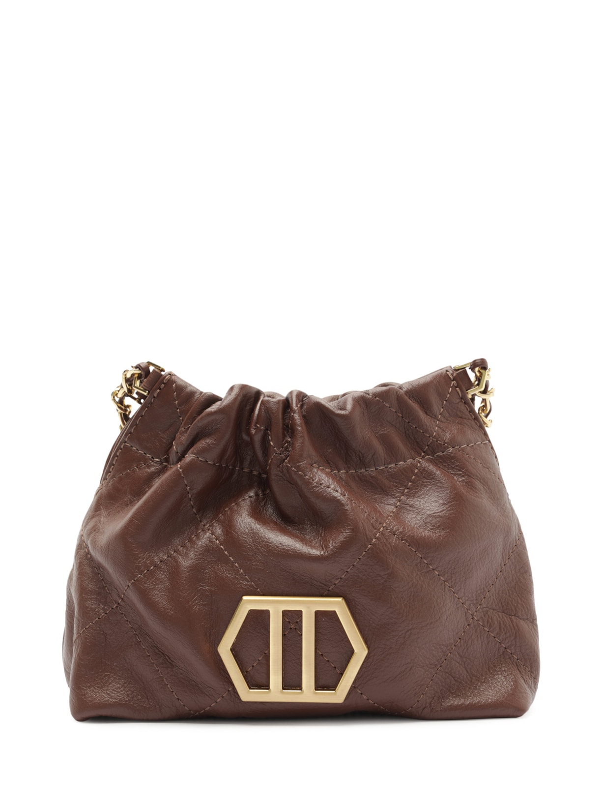 Bolsa Feminina Tiracolo Couro Esther Pequena Marrom Arezzo