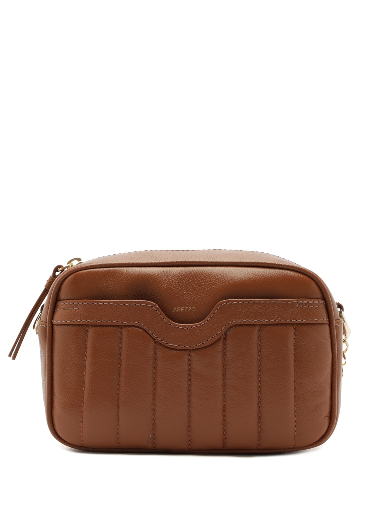 Bolsa Feminina Tiracolo Couro Francine Pequena - Marrom