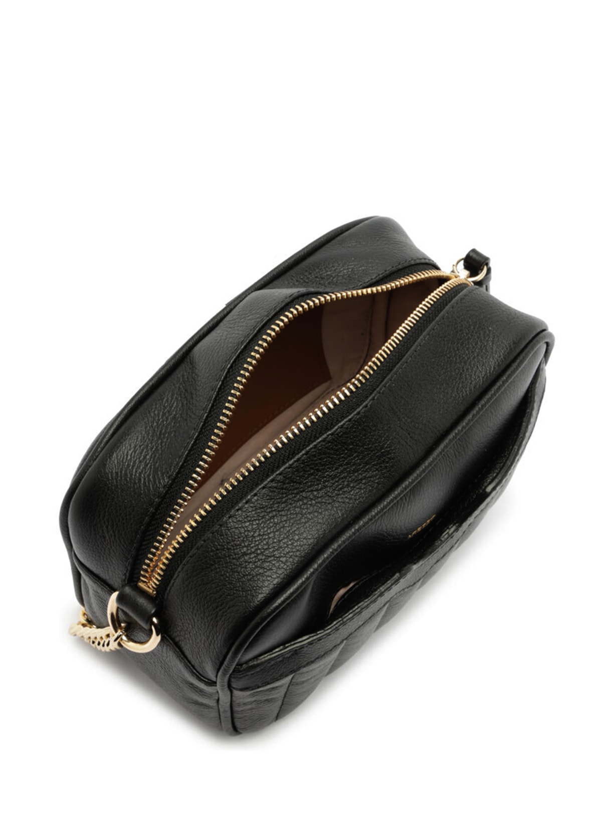 Bolsa Feminina Tiracolo Couro Francine Pequena Preto Arezzo