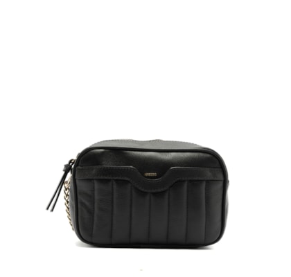 Bolsa Feminina Tiracolo Couro Francine Pequena - Preto