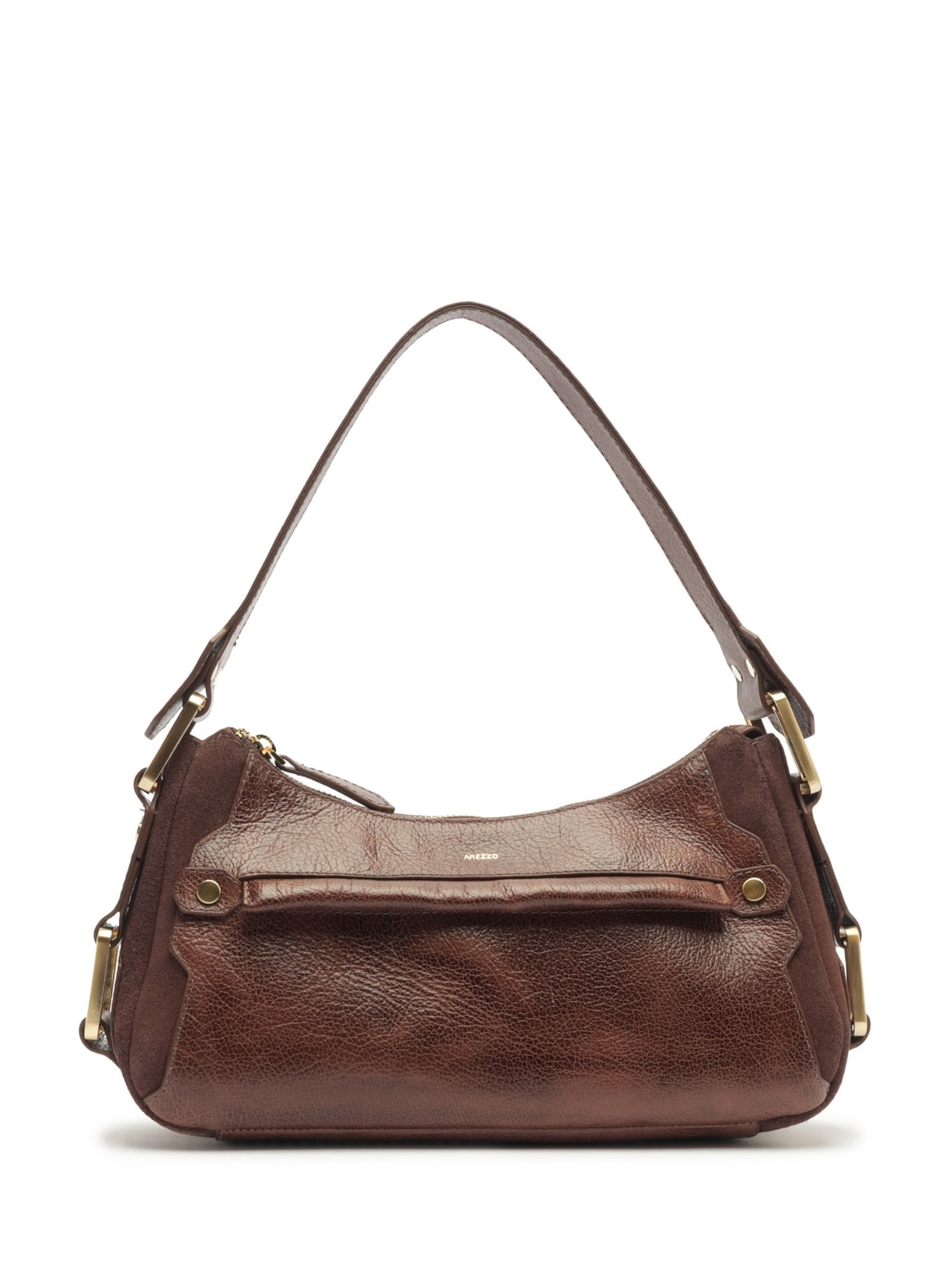 Bolsa Feminina Tiracolo Couro Gretha Média Marrom Arezzo